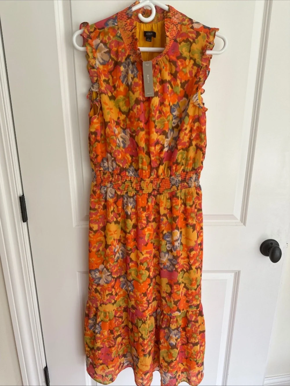 NWT JCrew Mutli color chiffon dress